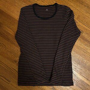 Striped Muji Long-Sleeve Cotton Tee